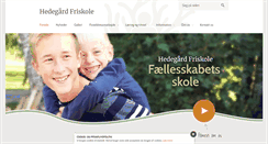 Desktop Screenshot of hedegaard-friskole.dk