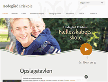 Tablet Screenshot of hedegaard-friskole.dk
